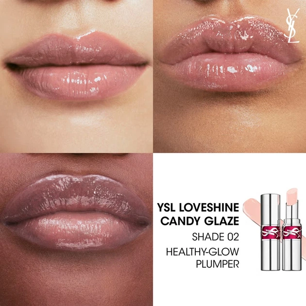 Блиск для губ Yves Saint Laurent Loveshine Candy Glaze 2 Healthy Glow Plumper 3.2 г (4935421761734) - зображення 3