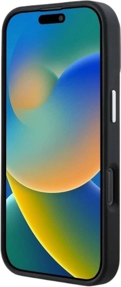 Etui Guess Grained Triangle MagSafe do Apple iPhone 16 Pro Max Black (GUHMP16XPGTSPSK) - obraz 5