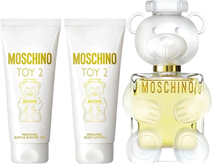Zestaw prezentowy damski Moschino Toy 2 Woda perfumowana 50 ml + Lotion do ciała 50 ml + Żel pod prysznic 50 ml (8011003900121) - obraz 2