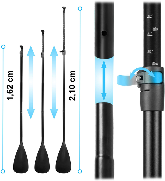 Надувна дошка SUP Soke Aquasurf 275 x 76 x 12 см 850000 (5903890629908) - зображення 6