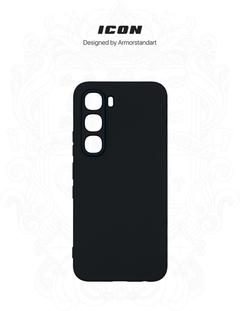 Чехол для смартфона ArmorStandart ICON для Infinix Hot 60 Pro 4G Camera cover Black (ARM88672) - Фото 3 Чехол для смартфона ArmorStandart ICON для Infinix Hot 60 Pro 4G Camera cover Black (ARM88672) - изображение 3