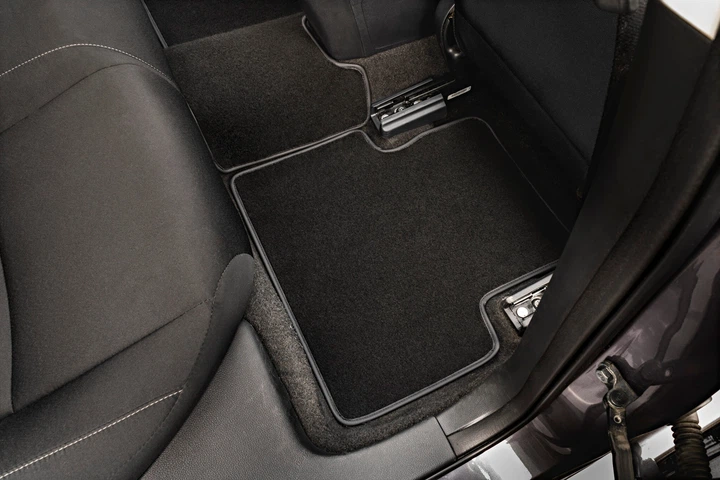Ворсовые коврики EVAtech Standard в салон авто для Leapmotor T03 2020 1 поколение Htb EU черный кант (LP43829AD2VEB) - изображение 7