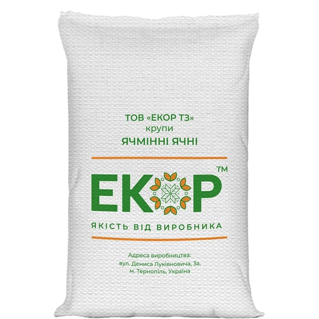 Крупа ячмінна Екор 40 кг - Фото 1 Крупа ячмінна Екор 40 кг - зображення 1