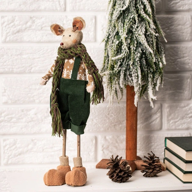 Figurka Homla Carol mysz z szalikiem 31 cm (5906496712913) - obraz 5