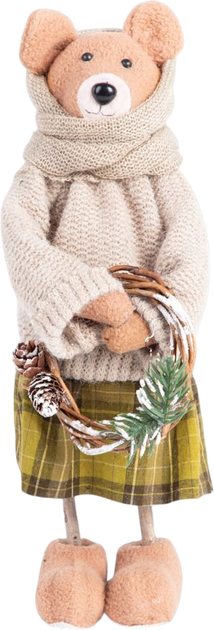 Figurka Homla Carol miś z wiankiem 27 cm (5906496712920) - obraz 1