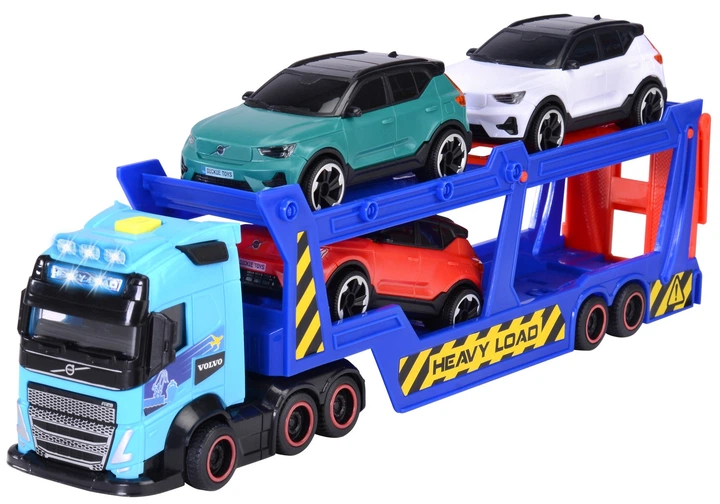 Transporter samochodowy Dickie Toys z 3 autkami ze światłem i dźwiękiem 40 cm (3747017) (4006333086595) - obraz 2