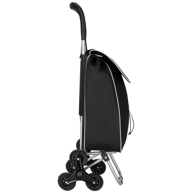 Wózek na zakupy Springos HA7482 30L na 6 kółkach Szaro-czarny (5907719487120) - obraz 3