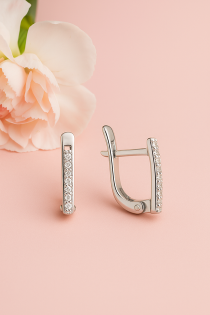 Серьги серебряные дорожка с фианитами Silver Style (20851.10 sku:2300104408183) - Фото 2 Серьги серебряные дорожка с фианитами Silver Style (20851.10 sku:2300104408183) - изображение 2