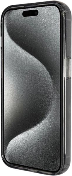 Etui plecki Guess Ring Stand Script Glitter MagSafe do Apple iPhone 14/15/13 Black (3666339156282) - obraz 5