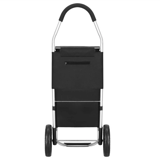 Wózek na zakupy Springos HA7484 42L na kółkach Czarny (5907719487144) - obraz 5