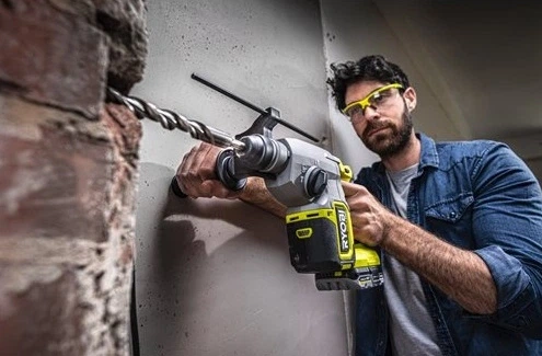 Перфоратор акумуляторний Ryobi ONE+ НР RSDS18X-1C40S SDS-plus 18В 1х4А·год 4Дж 4 режими 3.2кг (00123179) - изображение 3