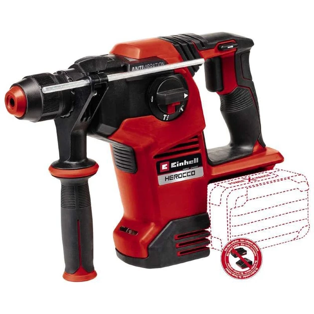 Перфоратор акумуляторний Einhell Professional HEROCCO 36/28 SDS-plus безщітковий 36В(18+18) 3.2Дж 3. (00123262) - изображение 5