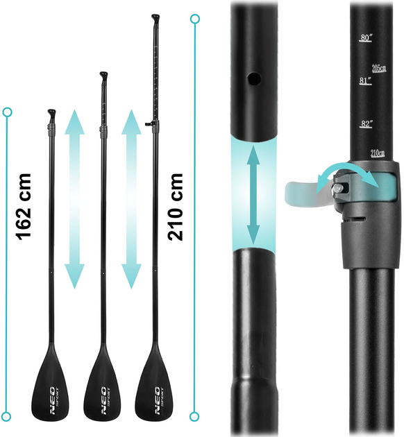 Надувна дошка SUP Neo-Sport Reefbreak 350 x 81 x 15 см 170107 (5903890629922) - зображення 6