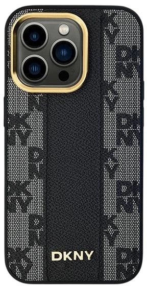 Etui DKNY Leather Checkered Mono Pattern MagSafe do Apple iPhone 13 Pro Max Black (3666339259785) - obraz 3
