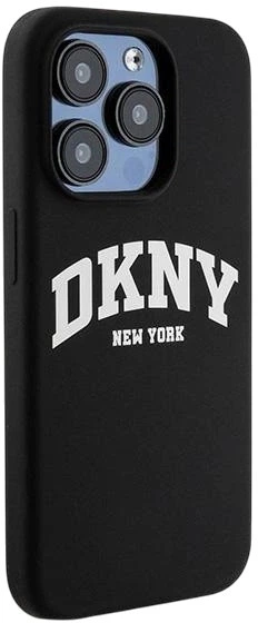 Etui DKNY Liquid Silicone White Printed Logo MagSafe do Apple iPhone 13 Pro Max Black (3666339266646) - obraz 4