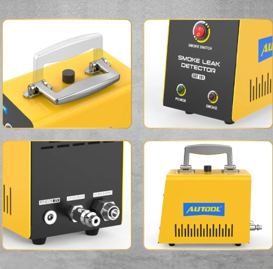 Генератор дыма для проверки герметичности автосистем, питание 12 В, желтый, 17.8x19x10.2 см - изображение 6