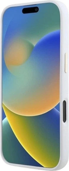 Etui Guess Silicone Logo Strass 4G do Apple iPhone 16 Pro White (GUHCP16LM4DGPH) - obraz 5