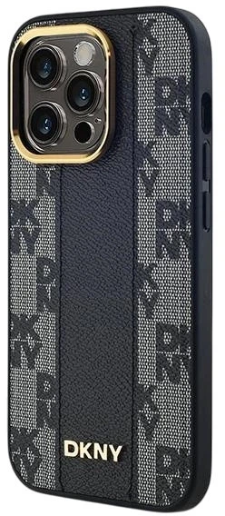 Etui DKNY Leather Checkered Mono Pattern MagSafe do Apple iPhone 14 Pro Black (3666339259815) - obraz 2