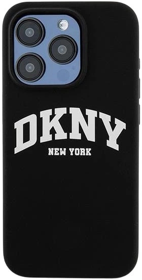 Etui DKNY Liquid Silicone White Printed Logo MagSafe do Apple iPhone 14 Pro Black (3666339266677) - obraz 3