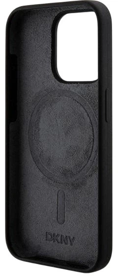 Etui DKNY Liquid Silicone White Printed Logo MagSafe do Apple iPhone 14 Pro Black (3666339266677) - obraz 6