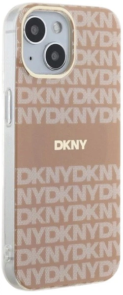 Etui DKNY IML Mono & Stripe MagSafe do Apple iPhone 15 / 14 / 13 Pink (3666339267636) - obraz 4