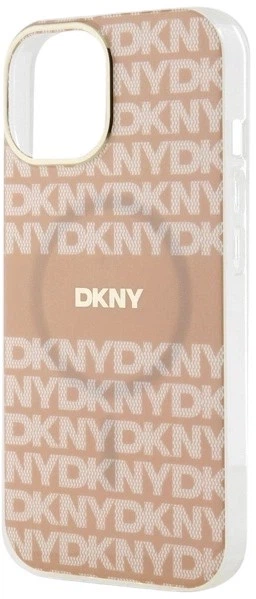 Etui DKNY IML Mono & Stripe MagSafe do Apple iPhone 15 / 14 / 13 Pink (3666339267636) - obraz 5