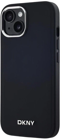 Etui DKNY Plain Logo MagSafe do Apple iPhone 14 Black (3666339260071) - obraz 2