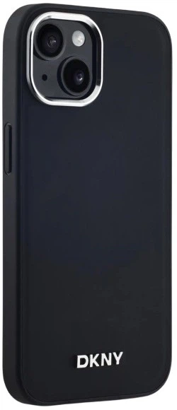 Etui DKNY Plain Logo MagSafe do Apple iPhone 14 Black (3666339260071) - obraz 4