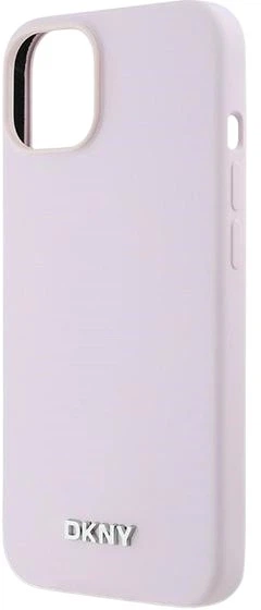 Etui DKNY Liquid Silicone Small Metal Logo MagSafe do Apple iPhone 14 / 15 / 13 Pink (3666339265816) - obraz 5