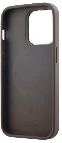 Etui DKNY Leather Checkered Mono Pattern MagSafe do Apple iPhone 14 Pro Max Beige (3666339259969) - obraz 6