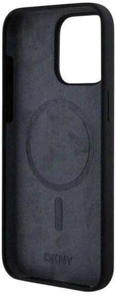 Etui DKNY Liquid Silicone White Printed Logo MagSafe do Apple iPhone 14 Pro Max Black (3666339266684) - obraz 6