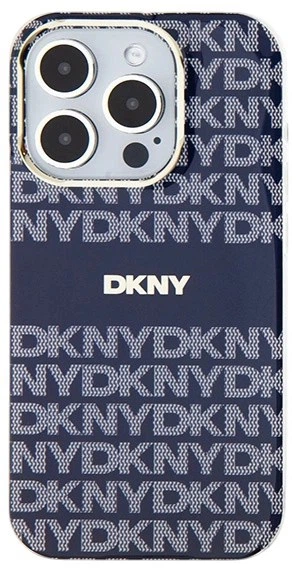 Etui DKNY IML Mono & Stripe MagSafe do Apple iPhone 15 Pro Blue (3666339267834) - obraz 3