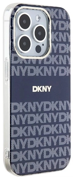 Etui DKNY IML Mono & Stripe MagSafe do Apple iPhone 15 Pro Blue (3666339267834) - obraz 4