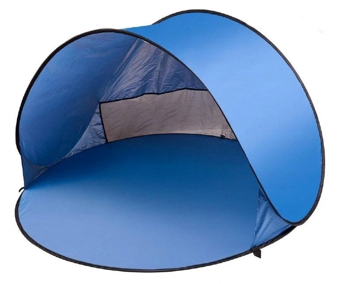 Namiot plażowy KIK duży samorozkładający się automatyczny parawan ogrodowy XL 146 x 146 cm + pokrowiec KX3267 (5903039763289) - obraz 1