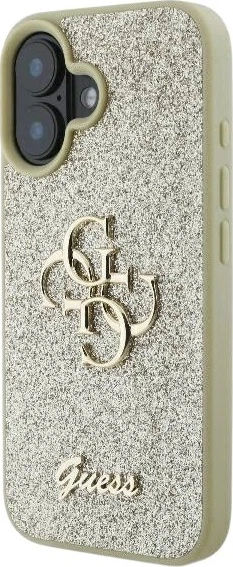 Панель Guess Fixed Glitter Big 4G для Apple iPhone 16 Plus Gold (GUHCP16MHG4SGD) - зображення 3