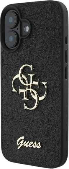 Панель Guess Fixed Glitter Big 4G для Apple iPhone 16 Plus Black (GUHCP16MHG4SGK) - зображення 3