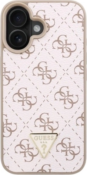 Панель Guess New 4G Triangle для Apple iPhone 16 Plus White (GUHCP16MPG4GPH) - зображення 2