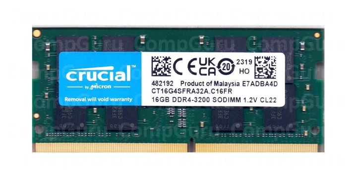 Оперативна пам'ять для ноутбука Crucial DDR4 16GB 3200MHz SO-DIMM