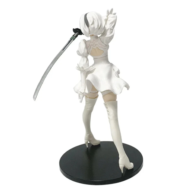 Аниме фигурка 2B белая | Nier: Automata / Yorha No.2 Type B | коллекционная статуэтка 18.5 см | PVC | с мечом | Bandai (GS944) - изображение 2