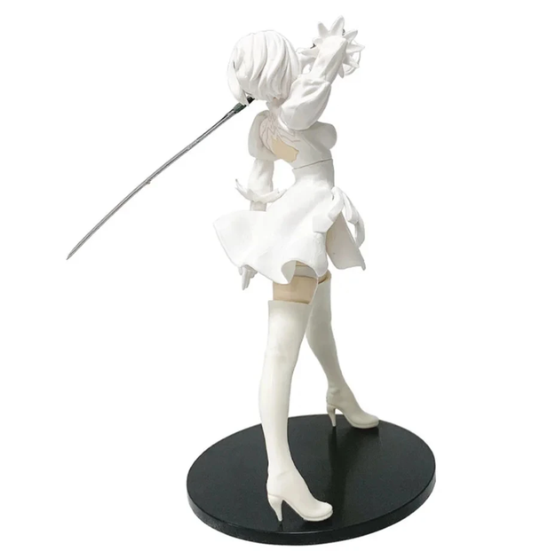 Аниме фигурка 2B белая | Nier: Automata / Yorha No.2 Type B | коллекционная статуэтка 18.5 см | PVC | с мечом | Bandai (GS944) - изображение 3