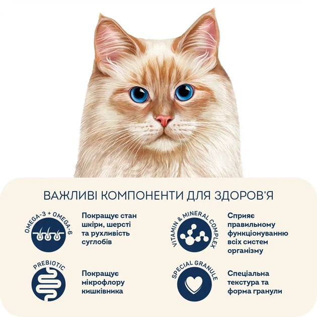 Сухий корм для дорослих котів ''Ягнятина та лосось'' - для чутливого травлення (200 г) Home Food - изображение 3