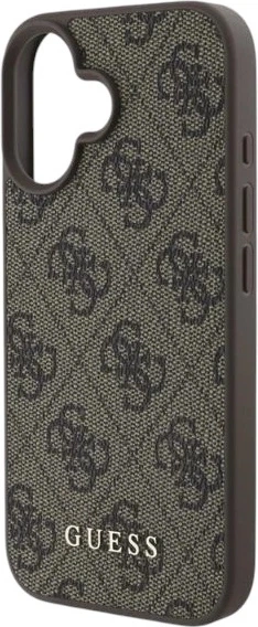 Etui Guess 4G Classic do Apple iPhone 16 Brown (GUHCP16SG4GFBR) - obraz 4