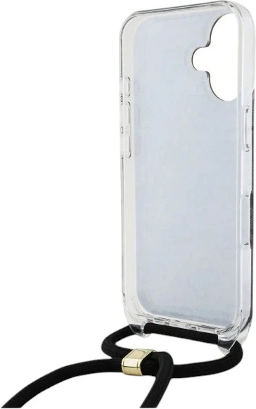 Etui Guess Crossbody Cord 4G Print do Apple iPhone 16 Black (GUHCP16SHC4SEK) - obraz 6