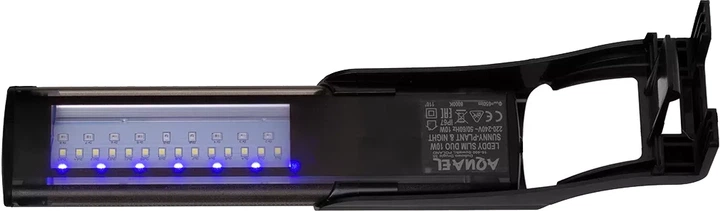 Lampa LED Aquael Leddy Slim Duo Sunny Plant&Night 10W Czarna (5905546330633) - obraz 2