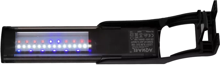 Lampa LED Aquael Leddy Slim Duo Sunny Plant&Night 10W Czarna (5905546330633) - obraz 3