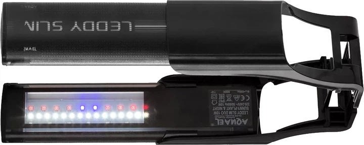 Lampa LED Aquael Leddy Slim Duo Sunny Plant&Night 10W Czarna (5905546330633) - obraz 6