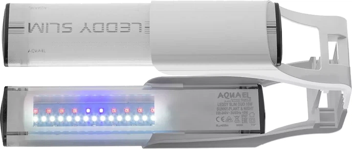 Lampa LED Aquael Leddy Slim Duo Sunny Plant&Night 10W Biała (5905546330626) - obraz 5
