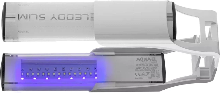 Lampa LED Aquael Leddy Slim Duo Sunny Plant&Night 10W Biała (5905546330626) - obraz 6