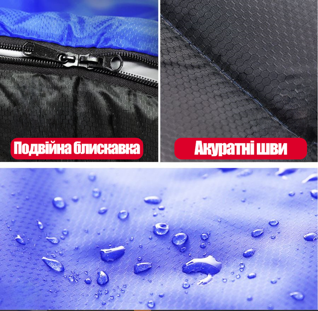 Туристический спальный мешок-одеяло 1.9 кг Solve Sleeping Bag +2°C 210*75 см KT7004102 - изображение 5