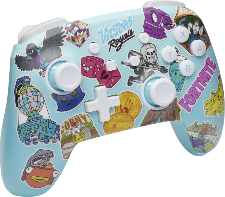 Kontroler PowerA Enhanced Wireless Controller for Nintendo Switch Fortnite Sticker Mania (NSGP0290-01) - obraz 3